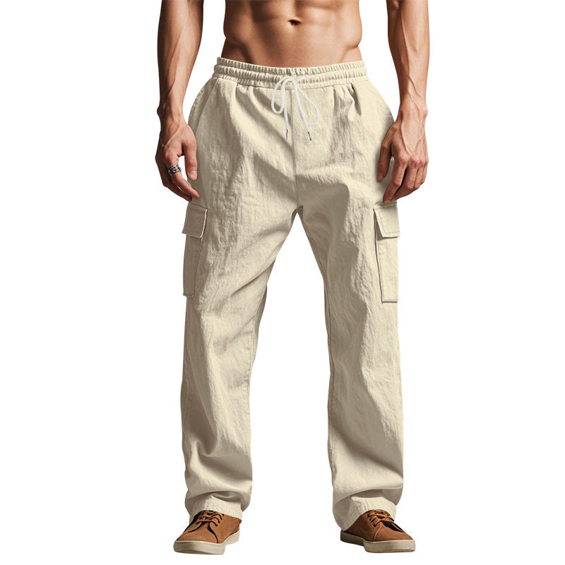 Herren lockere Cargohose mit elastischem Bund und praktischen Seitentaschen Echoarchiv
