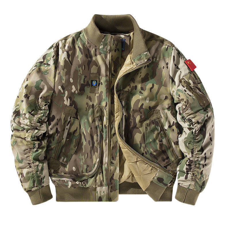 Herren Bomberjacke mit technischen Details und praktischen Taschen Echoarchiv