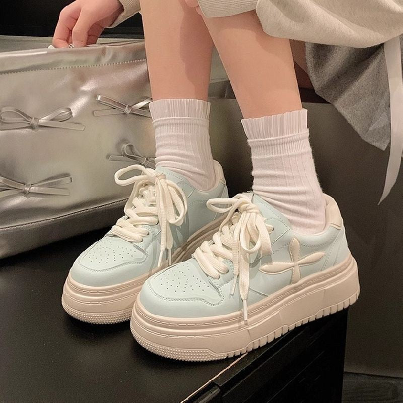 Damen modische Sneaker mit extrahoher Plattform und atmungsaktiver Oberfläche Echo Archiv