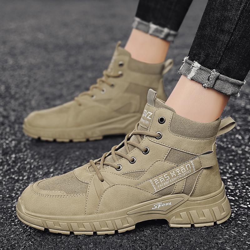 Herren robuste High-Top Outdoor-Boots mit profilierter Offroad-Sohle, gepolstertem Knöchelkragen und verstärkter Zehenkappe – Tavélo