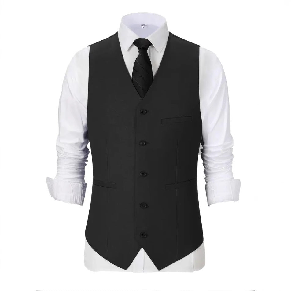 Herren elegante Anzugweste mit feiner Struktur und hochwertigem Material Echoarchiv