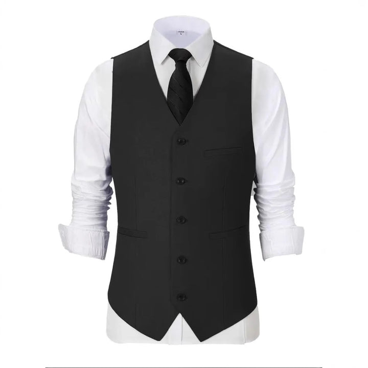 Herren elegante Anzugweste mit feiner Struktur und hochwertigem Material Echoarchiv