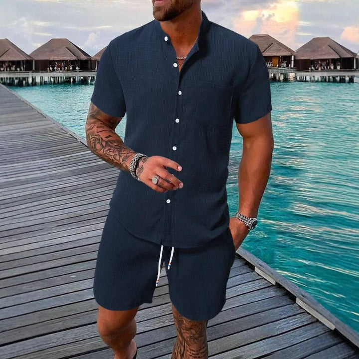 Herren Freizeithemd und Shorts Set Echoarchiv