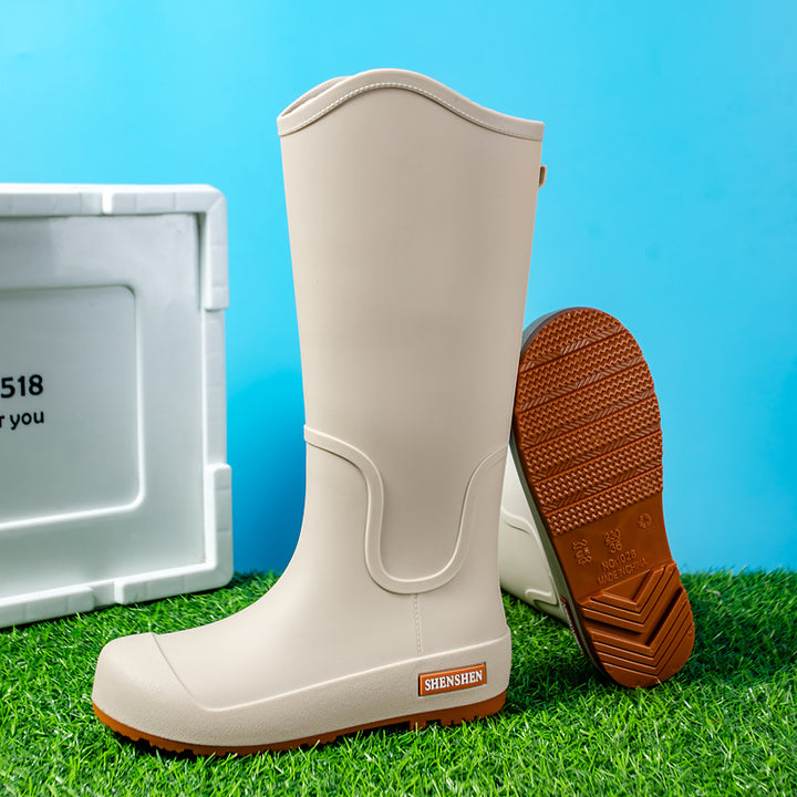Herren Wasserdichte Vollgummi-Arbeitsstiefel mit verstärkter Zehenpartie und griffiger Profilsohle Echoarhiv