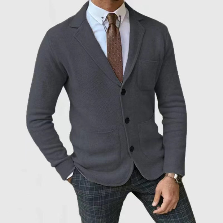 Herren Strickblazer mit großen Taschen und modernem Schnitt Echoarchiv
