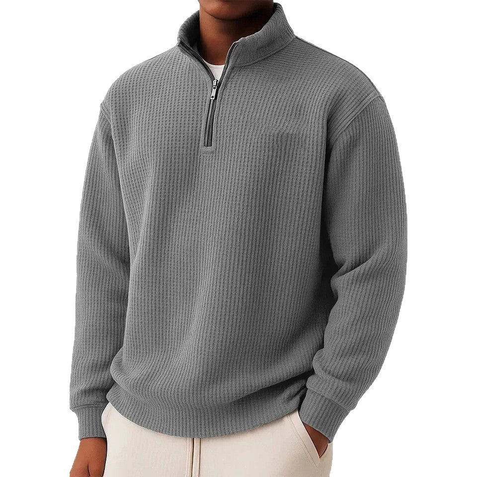 Herren Hochwertiger Pullover mit Reißverschluss Echoarchiv