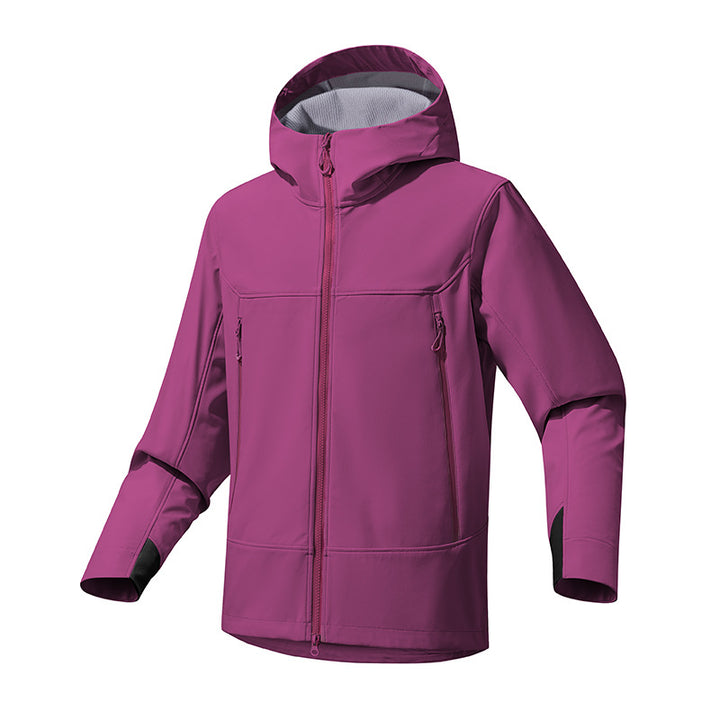 Damen Atmungsaktive Softshell‑Kapuzenjacke mit wasserabweisender Membran und Zwei‑Wege‑Reißverschluss Echo Archiv