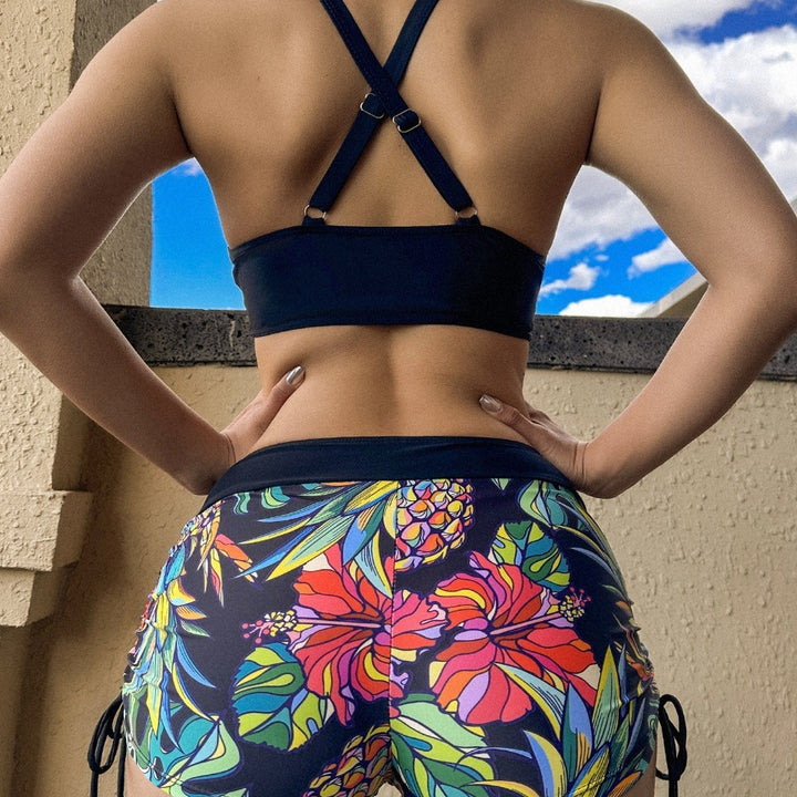 Damen Sportliches Bikiniset mit buntem Muster Echo Archiv