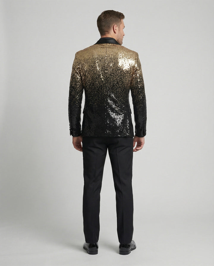 Herren glamouröser Pailletten Blazer Echoarchiv