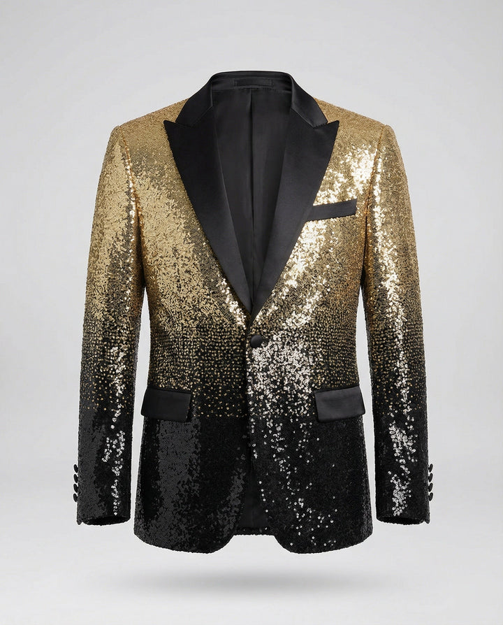 Herren glamouröser Pailletten Blazer Echoarchiv