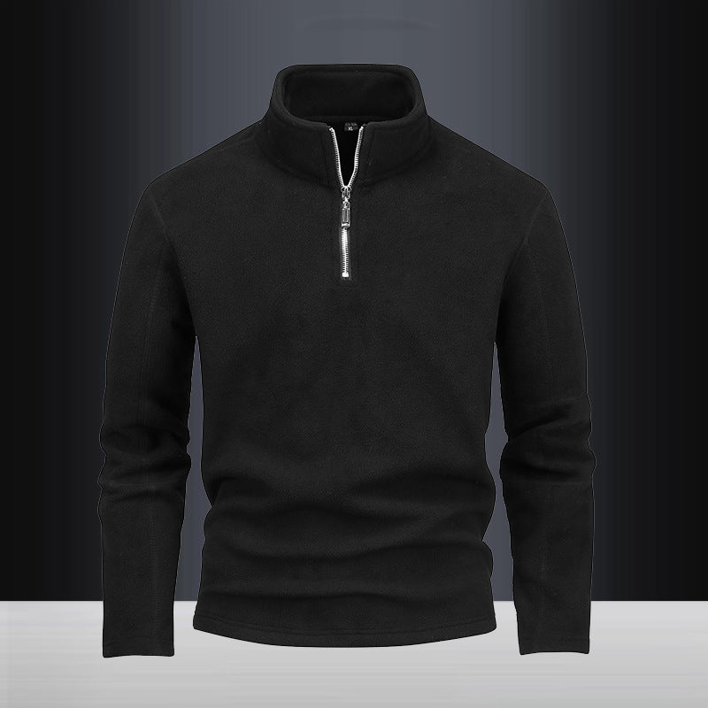 Herren nan Fleece-Halbzip-Pullover mit Stehkragen und flauschiger Mikrofleece-Qualität Echo Archiv