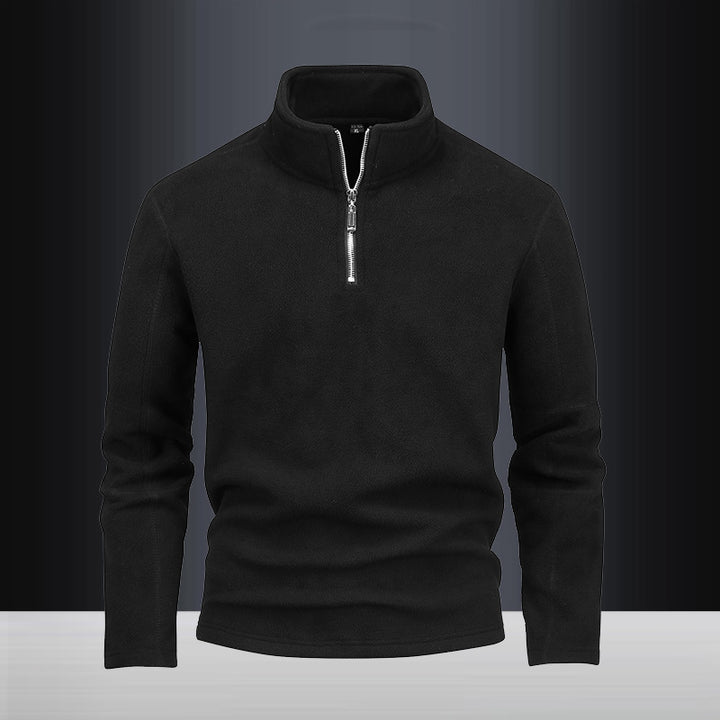 Herren nan Fleece-Halbzip-Pullover mit Stehkragen und flauschiger Mikrofleece-Qualität Echo Archiv