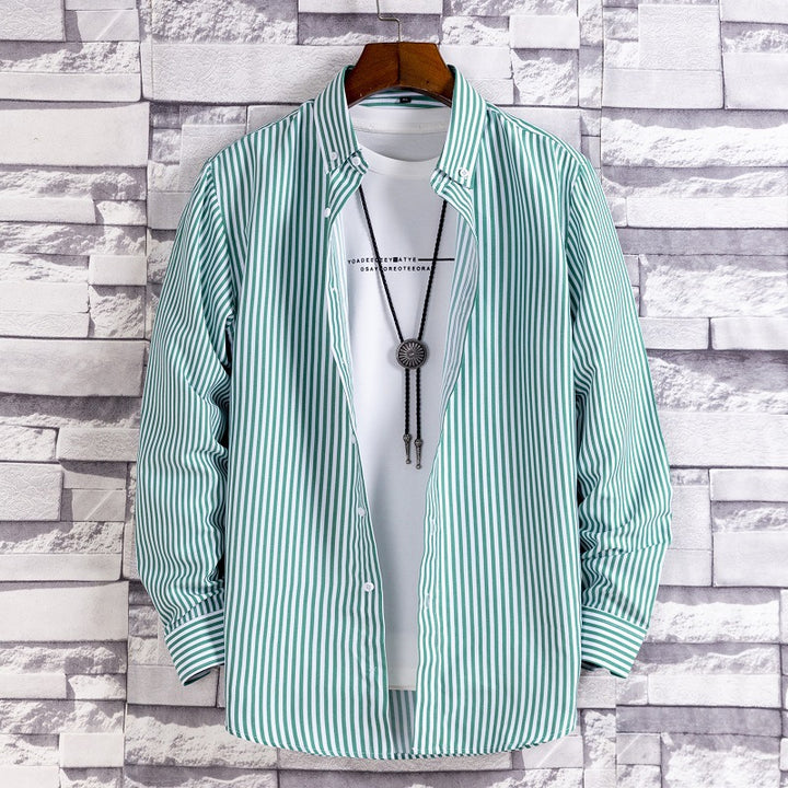 Herren nan lässige Hemdjacke aus leichter Baumwollmischung mit Button-Down-Kragen Echo Archiv