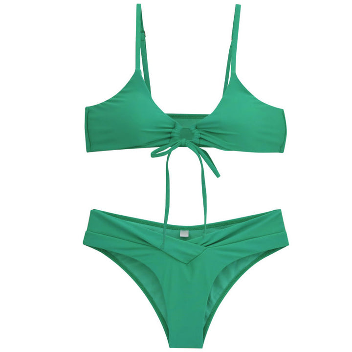 Damen Bikini-Set mit verstellbarem Oberteil und modischem Wickeldesign Echo Archiv