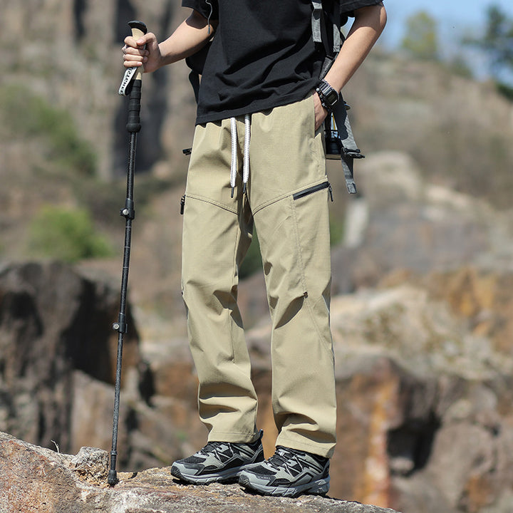 Herren Technische Trekkinghose mit Reißverschlusstaschen und Kordelbund Echo Archiv
