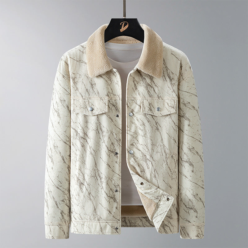 Herren Gemusterte Cordjacke Echo Archiv