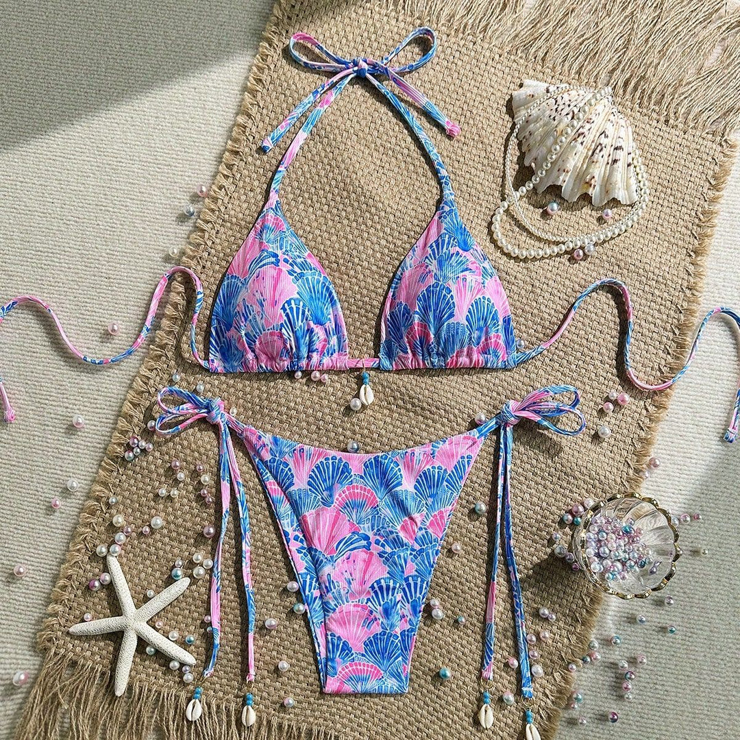 Damen Triangel-Bikini mit Muschel-Details Echo Archiv