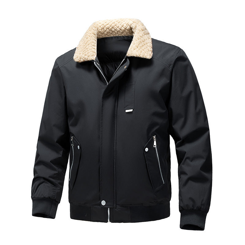 Herren Bomberjacke mit Teddykragen und wasserabweisendem Außenmaterial Echo Archiv
