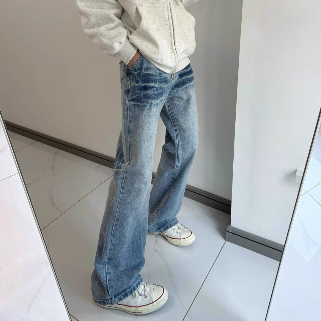 Damen Modische Weitgeschnittene Jeans Echoarchiv