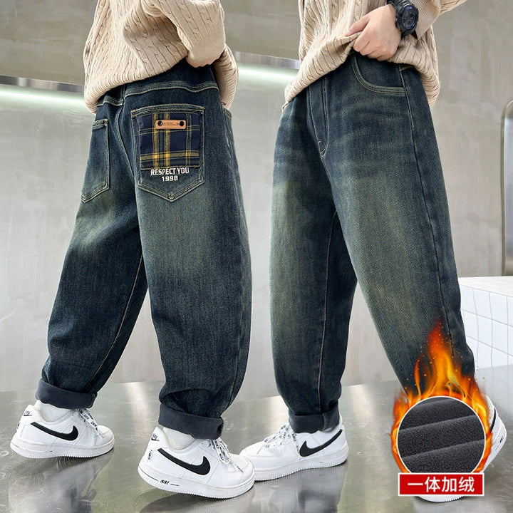Herren baggy Jeans mit kreativen Taschen Echo Archiv