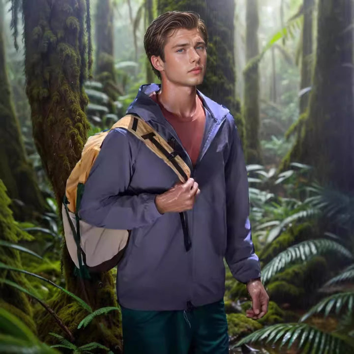 Herren wetterfeste Utility-Jacke mit verstellbarem Kapuzensystem Echoarchiv