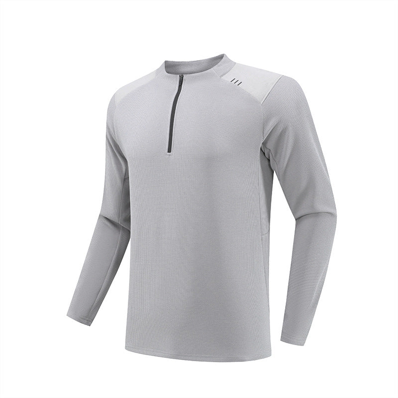 Herren sportliches Langarmshirt mit Belüftungsreißverschluss Echoarchiv