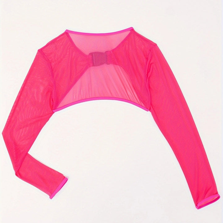 Damen Sportlicher Cropped Langarm-Top mit schickem Schnallenverschluss Echo Archiv