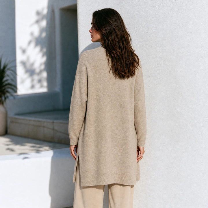 Damen Eleganter Longcardigan aus weichem Strick Echo Archiv
