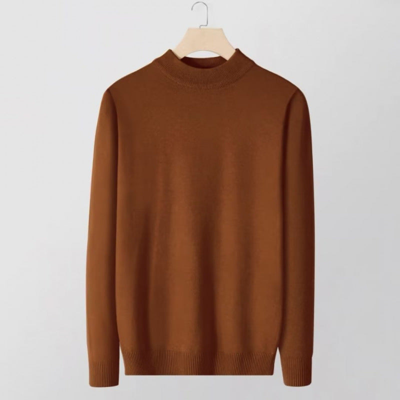 Damen Feinstrick-Stehkragenpullover aus Baumwollmix mit gerippten Bündchen Echoarchiv