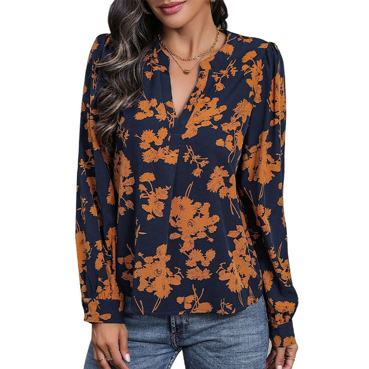 Damen Elegante Bluse mit floralen Mustern Echo Archiv
