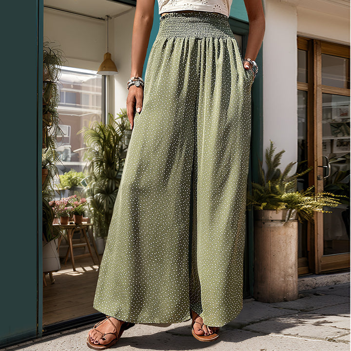 Damen Weite Sommerhose mit Gummizug Echo Archiv