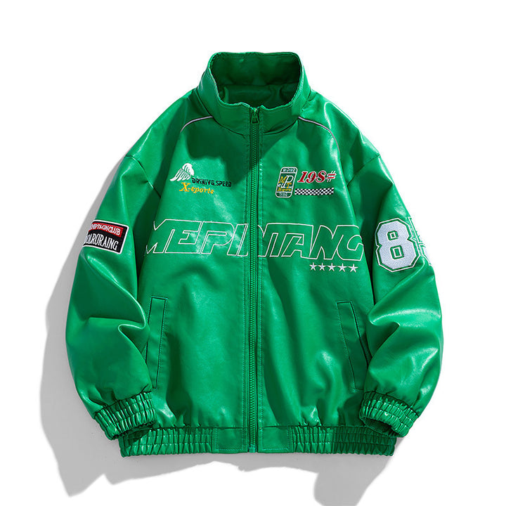 Herren Sportliche Motorsportjacke Echo Archiv