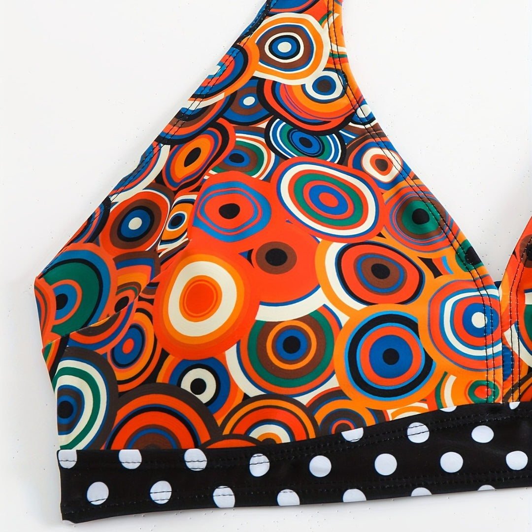 Damen Triangel-Bikini mit modischem Punkten-Design Echo Archiv