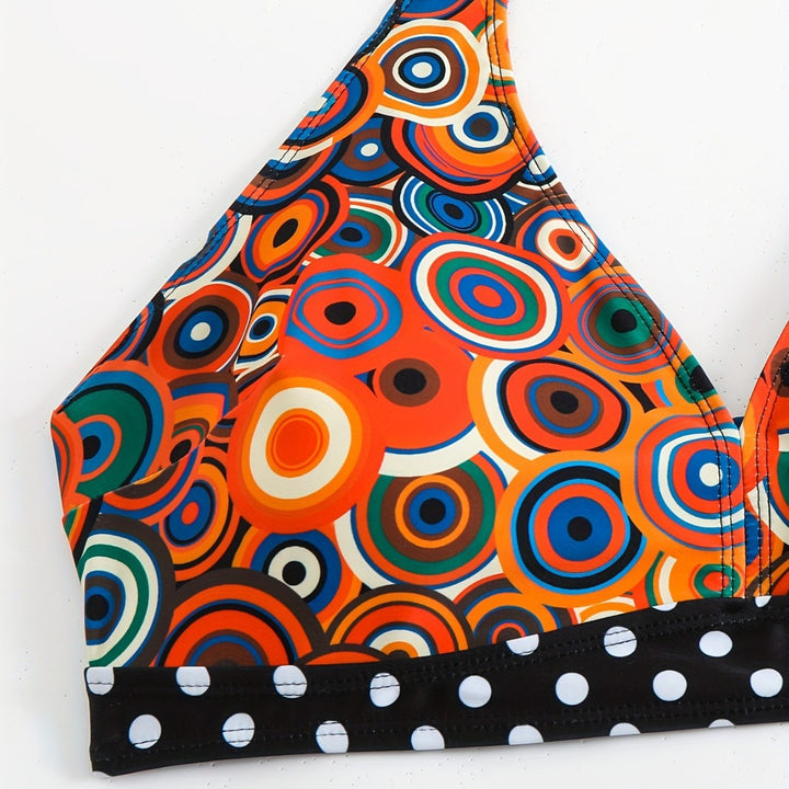 Damen Triangel-Bikini mit modischem Punkten-Design Echo Archiv