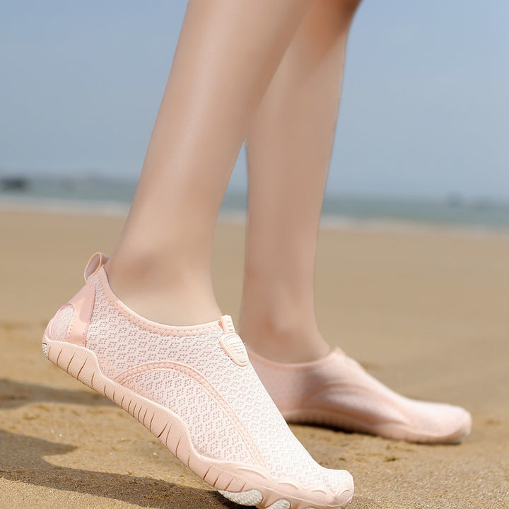 Damen nan leichte und flexible Wasserschuhe mit atmungsaktivem Strick-Obermaterial und rutschfester Profilsohle Echo Archiv