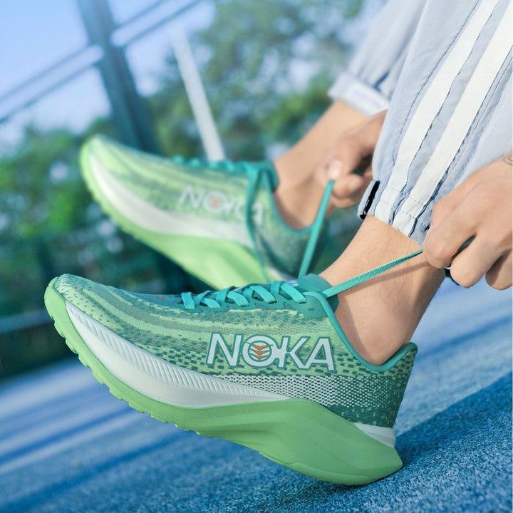 Unisex leichte Straßenlauf-Sneaker mit hochdynamischer Rebound-Zwischensohle und atmungsaktivem Strickoberteil – Norré