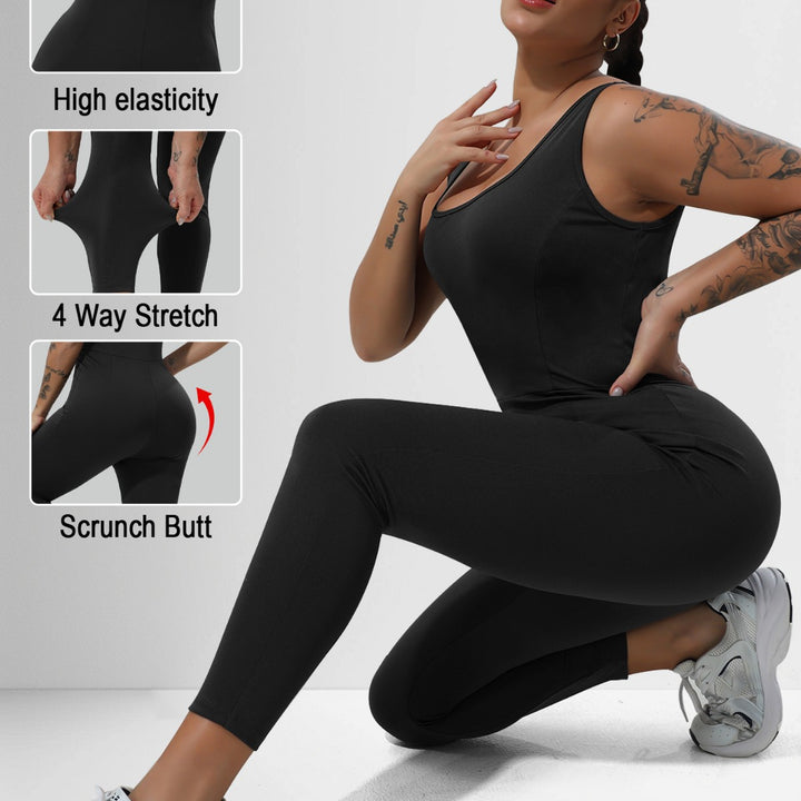 Damen Formender Sport-Einteiler mit hohem Taillenbund und Shaping-Effekt echoarchiv-