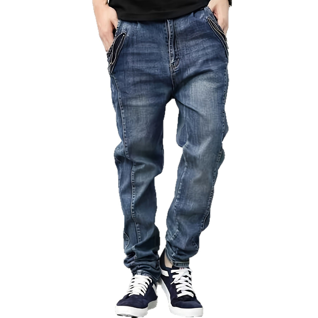 Herren Bequeme Cargo Jeans mit seitlichen Taschen Echoarchiv