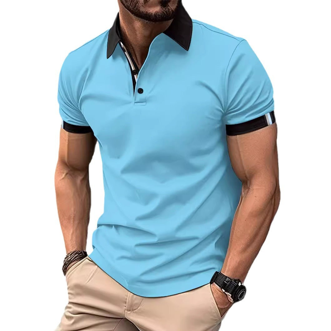 Herren Performance Polohemd mit Kontrastdetails Echoarchiv