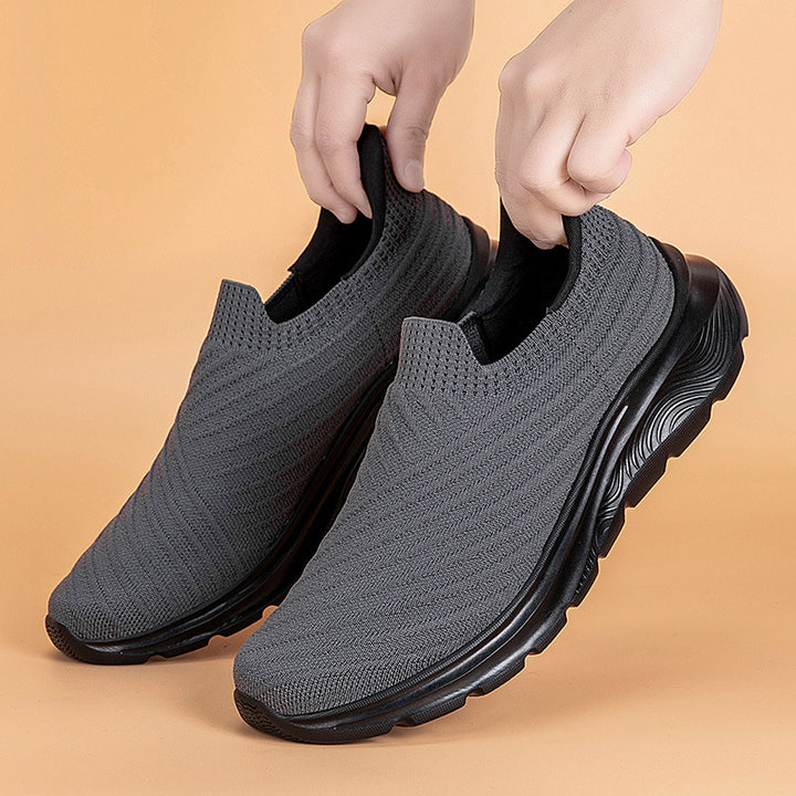 Damen nan elastische Strick-Slipper mit dämpfender Laufsohle Echo Archiv