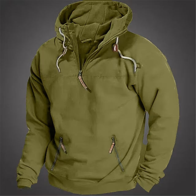 Herren winddichte Kapuzenjacke mit praktischen Taschen und Umweltfreundlichem Material Echoarchiv