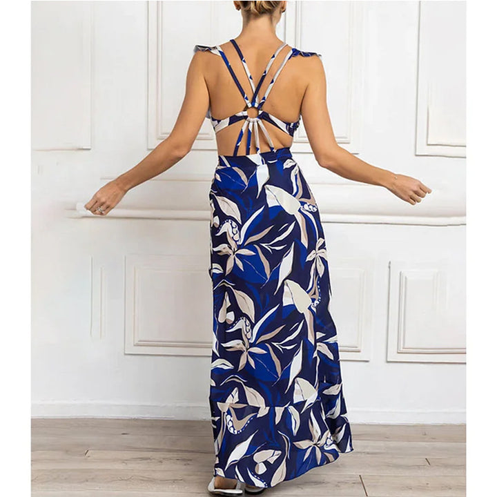 Damen Bikiniset mit elegantem Oberteil und fließendem Maxiröckchen Echo Archiv