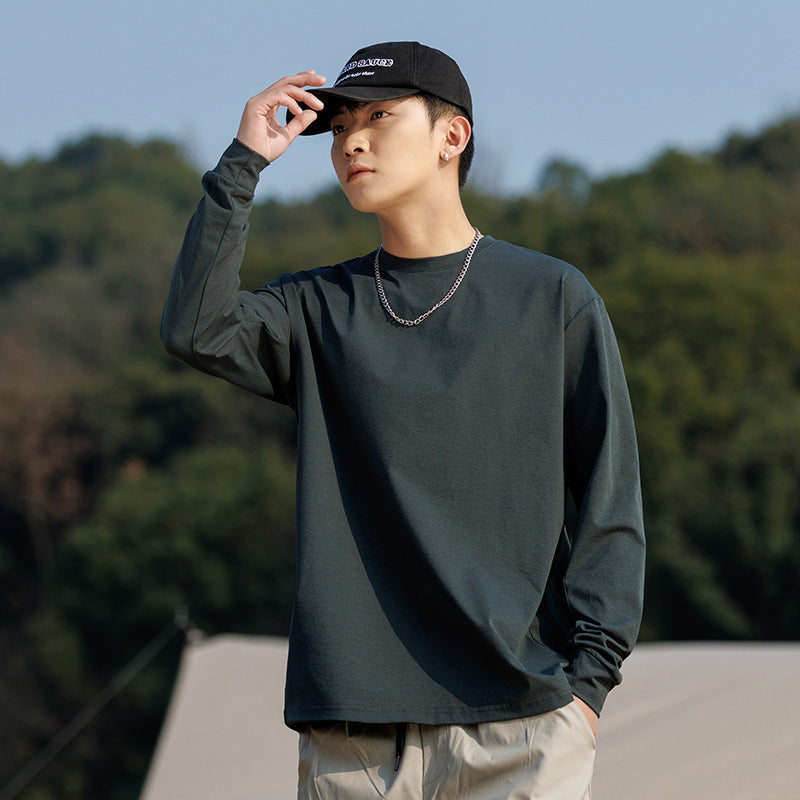 Herren Oversize-Sweatshirt aus Baumwollmix mit Rundhalsausschnitt und gerippten Bündchen Echo Archiv