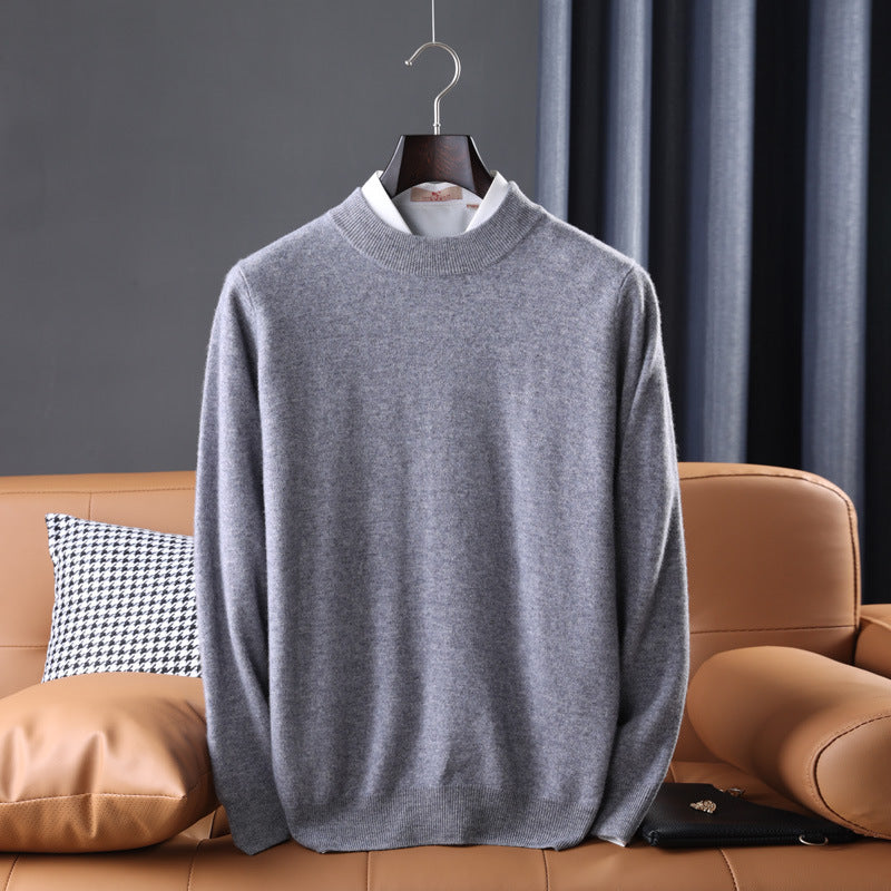 Herren Feiner Rollkragenpullover in schlanker Minimal‑Silhouette aus Woll‑Kaschmir‑Mix Echoarchiv
