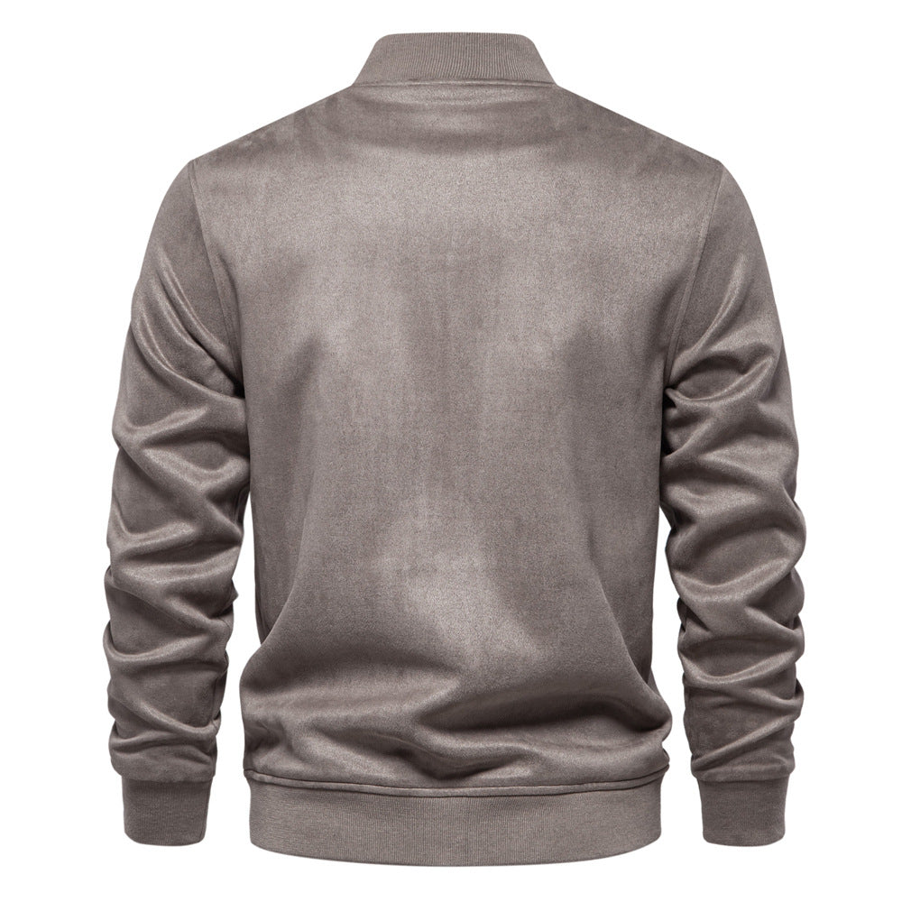 Herren leichter Kunstleder-Jacke mit praktischen Taschen Echoarchiv