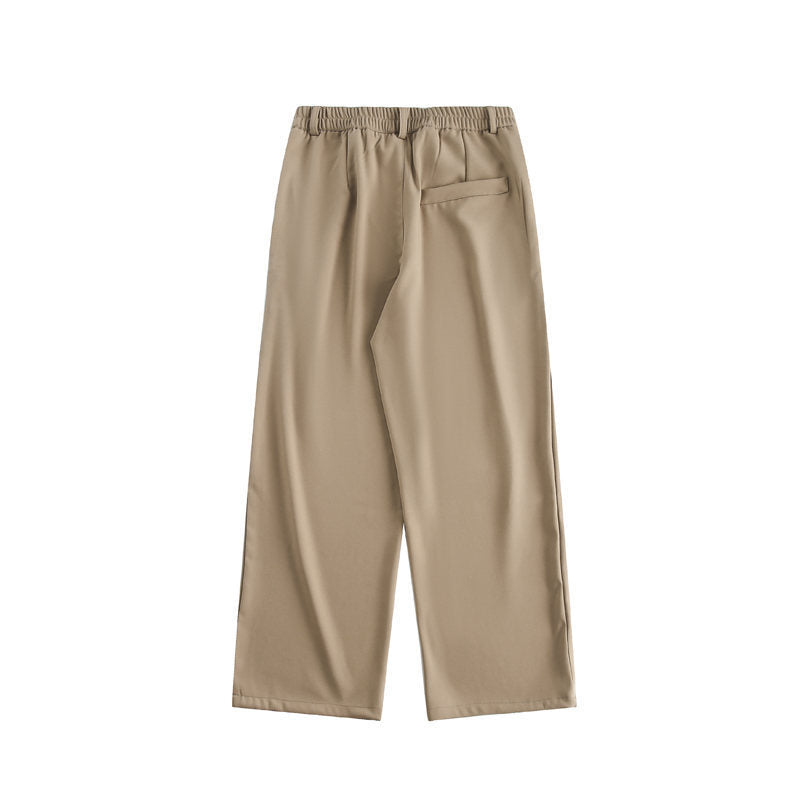 Damen Weite hochtaillierte Stoffhose mit Bundfalte und weitem Bein Echo Archiv