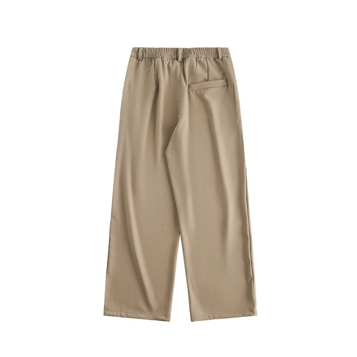 Damen Weite hochtaillierte Stoffhose mit Bundfalte und weitem Bein Echo Archiv