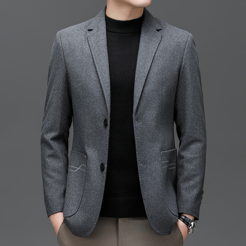 Herren Modischer Blazer mit feinem Materialmix Echoarchiv