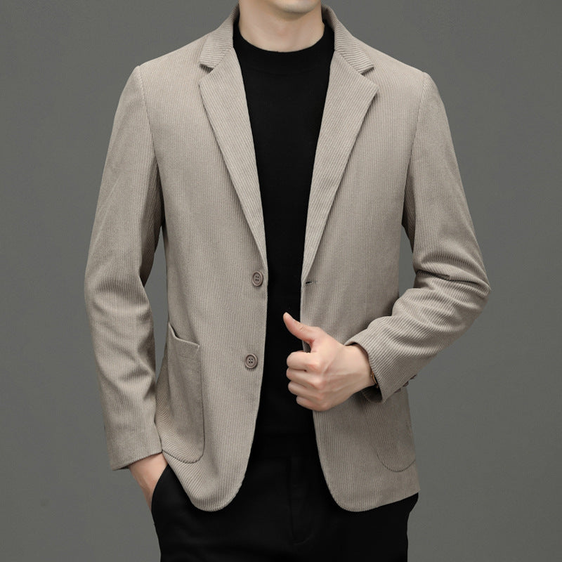 Herren Kordsakko Slim-Fit aus Baumwollmix mit aufgesetzten Taschen Echoarchiv