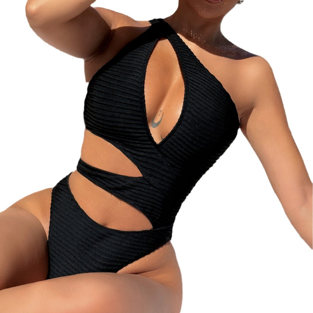 Damen Einseitiger Cut-Out Badeanzug Echo Archiv
